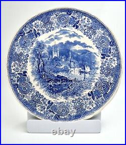 Vintage Blue & White Villeroy & Boch Fine China With Fantastic Castle Scene Plate