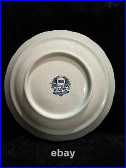 Vintage Boch Belgium Delfts Large Wall Display Plate Cobalt Blue White River