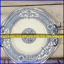 Vintage Copeland Spode Blue White Scalloped Edge 10 Cake Serving Plate