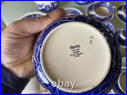 Vintage Copeland Spode's Tower Service Blue White Earthenware Older Gadroon
