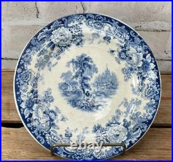 Vintage English Plate- Allertons Ltd. Kenilworth- Blue and White Plate