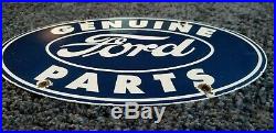Vintage Ford Automobile Porcelain Gas Service Station Pump Plate Ad Metal Sign