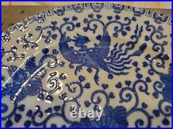 Vintage Holland DELFTS Blue White Phoenix 9 Plate handpainted maker Marks