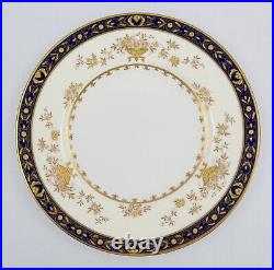 Vintage Minton Dynasty Cobalt 10.5 Bone China Dinner Plate Made In England