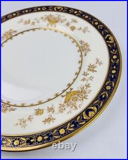 Vintage Minton Dynasty Cobalt 10.5 Bone China Dinner Plate Made In England
