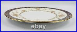 Vintage Minton Dynasty Cobalt 10.5 Bone China Dinner Plate Made In England