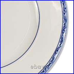 Vintage Ralph Lauren Dinner Plates Mandarin Blue White Set Of (8) 2000
