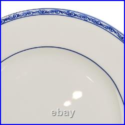 Vintage Ralph Lauren Dinner Plates Mandarin Blue White Set Of (8) 2000