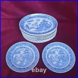 Vintage Royal Doulton Rare Hotelware Steelite Willow Pattern Oval & Round Plates