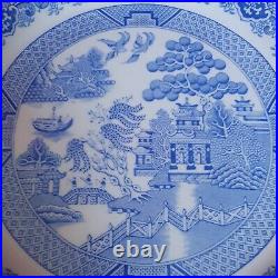 Vintage Royal Doulton Rare Hotelware Steelite Willow Pattern Oval & Round Plates