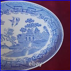 Vintage Royal Doulton Rare Hotelware Steelite Willow Pattern Oval & Round Plates