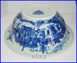 Vintage VICTORIA WARE Blue & White Ironstone Water Pitcher and Basin Bowl Set