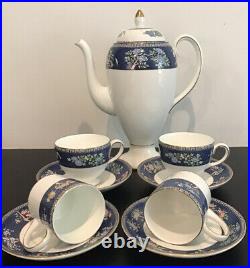 Vintage, Wedgwood,'Blue Siam' 9pce, Bone China, Tea / Coffee Set