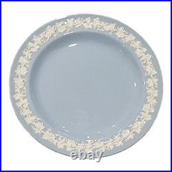 Vintage Wedgwood Etruria Barlaston White On Blue 8 Salad Plates Set Of 6