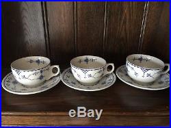 Vintage style Masons Floral Blue & White Denmark job lot. Cups. Saucers. Plates