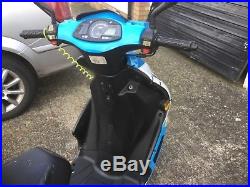 WK Wasp 125cc Scooter in Blue and White, MOTd, Garaged, with Top Box. 14 Plate
