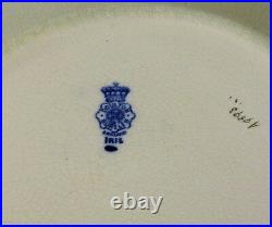 Wash Bowl Royal Doulton Iris Flow Blue Antique