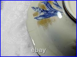 Wash Bowl Royal Doulton Iris Flow Blue Antique