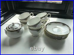 Wedgewood Bone China Dinner Table 8 Person Set Blue Floral Pattern Osborne R4699