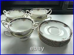 Wedgewood Bone China Dinner Table 8 Person Set Blue Floral Pattern Osborne R4699