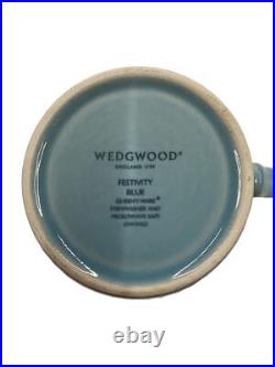 Wedgwood #193 Paired Plate Mug Festivity Blue Ivory