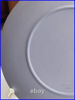 Wedgwood #574 Jasperware Christmas Plates 1980 Blue