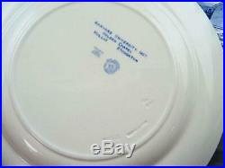 Wedgwood Blue & White Harvard University 10 1/2 Dinner Plates Set of Six