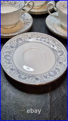 Wedgwood Dolphins Set of 6 Soup Coupes with Saucers & Bread Plates Rare