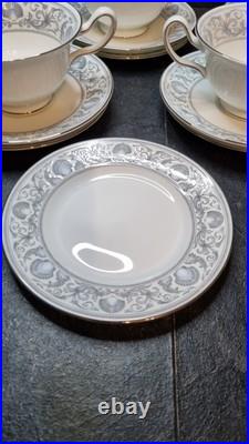 Wedgwood Dolphins Set of 6 Soup Coupes with Saucers & Bread Plates Rare