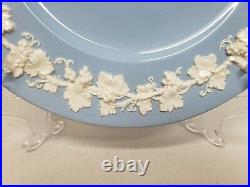 Wedgwood Embossed Queensware Etruria Blue White 10.5 Dinner Plates Lot Of 3