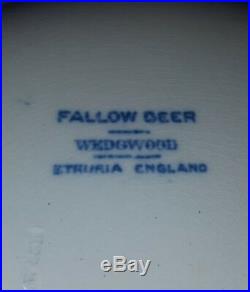 Wedgwood Fallow Deer Blue White Dinner Plate 10 Etruria England