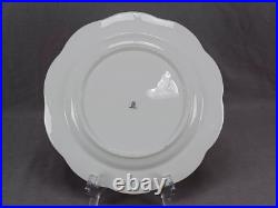 Wedgwood Hand Painted Girl in Pink Hat Yellow Roses Blue & Gold 9 1/8 Inch Plate