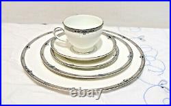 Wedgwood Platinum & Blue Amherst, 20 Pieces-NEW IN BOX-Four Place Settings