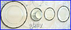 Wedgwood Platinum & Blue Amherst, 20 Pieces-NEW IN BOX-Four Place Settings