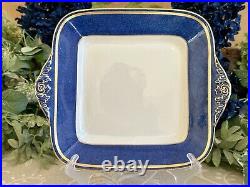 Wedgwood Swinburne Blue x Four Trios Teacups Saucers Cake Tea Plates Jug, Sugar