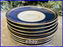 Wedgwood Swinburne Blue x Four Trios Teacups Saucers Cake Tea Plates Jug, Sugar