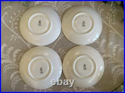 Wedgwood Swinburne Blue x Four Trios Teacups Saucers Cake Tea Plates Jug, Sugar