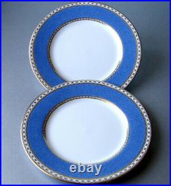 Wedgwood Ulander Powder Blue SET/2 Bread & Butter Plates 7 Made in England NEW