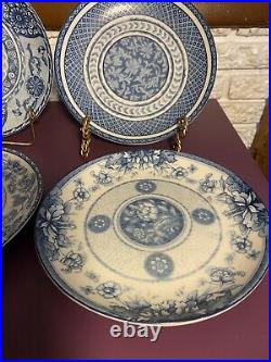 William Robert Blue Reverie 11 Dinner Plate China + Floral Blue & White(4)
