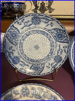 William Robert Blue Reverie 11 Dinner Plate China + Floral Blue & White(4)